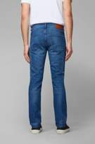 Thumbnail for your product : BOSS Regular-fit jeans in ocean-blue comfort-stretch denim
