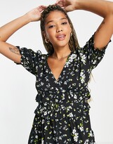 Thumbnail for your product : Influence tiered mini dress in floral print