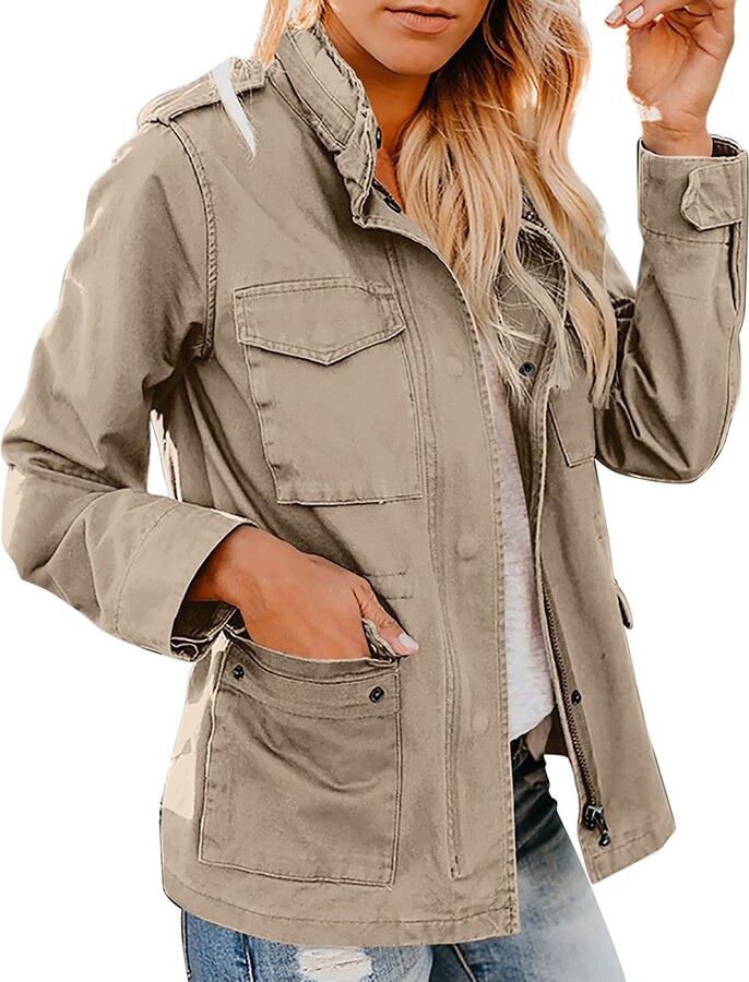 French Connection Khaki Utility Jacket Womens Uk Buy French