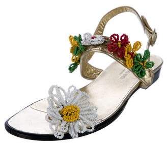 Bottega Veneta Intrecciato Embellished Sandals