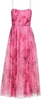 Thumbnail for your product : ML Monique Lhuillier Printed Tulle Maxi Dress