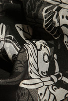 Thumbnail for your product : Alexander McQueen Escher Ivy printed silk-chiffon scarf