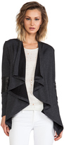 Thumbnail for your product : Heather Leather Panel Cardi
