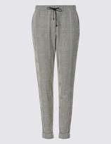 Thumbnail for your product : Marks and Spencer Checked Slim Leg Trousers