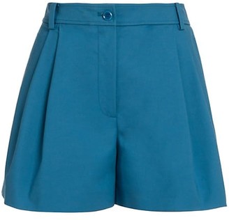 Moschino Pleated High-Waist Shorts