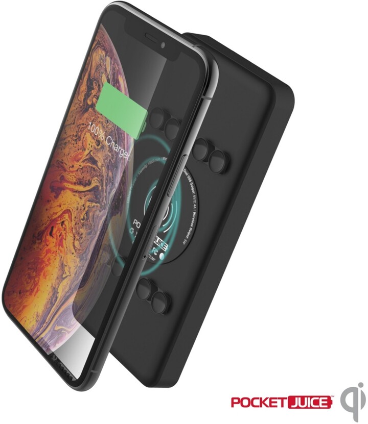 Tzumi PocketJuice Wireless Plus 10K 3in1 10,000mAh Portable Charger