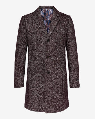 Ted Baker RICH Herringbone boucle wool-blend coat