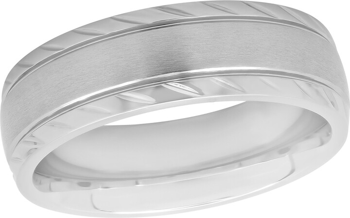 Men's Stainless Steel Ring, Smooth Comfort Fit Wedding Band