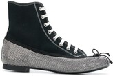 Thumbnail for your product : Marco De Vincenzo Rhinestone Embellished Ballerina Sneakers