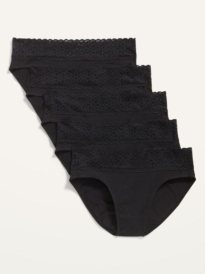 Low-Rise Jersey Bikini Underwear 5-Pack for Women