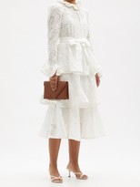 Thumbnail for your product : Zimmermann Lovestruck Tiered Cotton-lace Dress - White