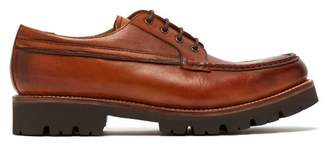 Grenson Buddy Leather Derby Shoes - Mens - Brown