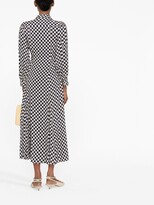 Thumbnail for your product : Rixo 'Maddison' checkerboard-print shirt dress