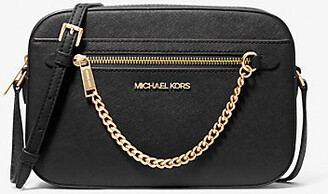 Michael Kors Jet Set Large Saffiano Leather Crossbody Bag  Michael kors  crossbody bag, Michael kors shoulder bag, Saffiano leather