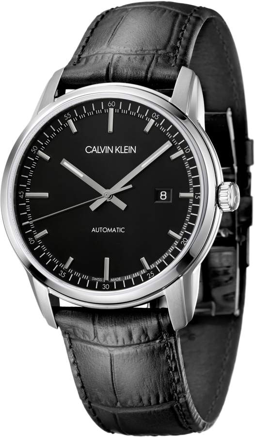 Calvin Klein Infinite Too Automatic Leather Strap Watch, 42mm - ShopStyle  Clothes and Shoes