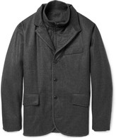 Thumbnail for your product : Façonnable Wool-Flannel Jacket with Detachable Insert