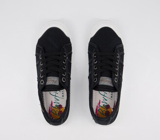 Blowfish Malibu Vesper Sneakers Black Color Washed Canvas