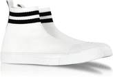 Thumbnail for your product : Neil Barrett White/Black Tech Knit Fabric Skater Boots