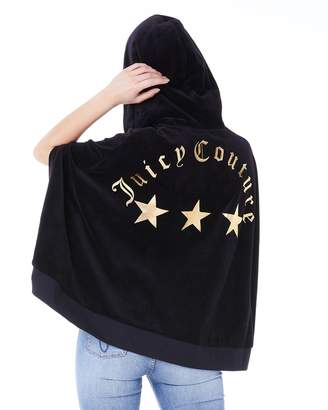 Juicy Couture Velour Juicy 3-Star Cape Jacket