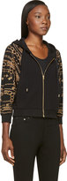 Thumbnail for your product : Versus Black Embellished Dolman Hoodie