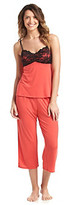 Thumbnail for your product : Linea Donatella® Knit Lace Trimmed Cami Pajama Set