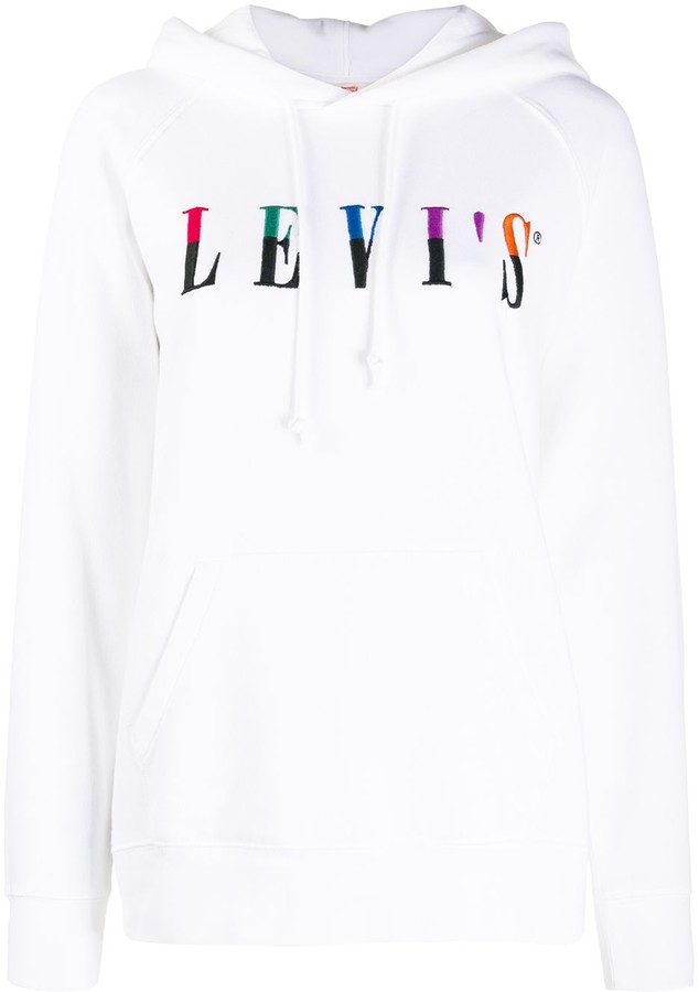 white levis sweater