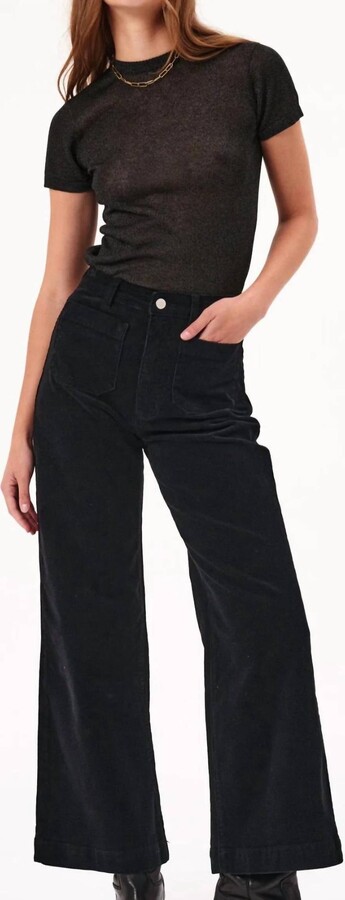 ROLLA'S Sailor Corduroy Wide Leg Jeans In Ash
