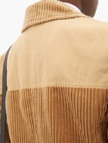 Thumbnail for your product : Ganni Double-breasted Cotton-corduroy Blazer - Camel
