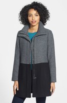 Thumbnail for your product : Jessica Simpson Two-Tone Basket Weave Coat (Online Only)