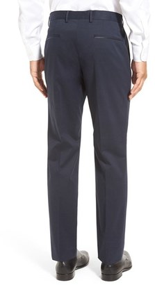 BOSS Men's 'Giro' Flat Front Solid Stretch Cotton Trousers