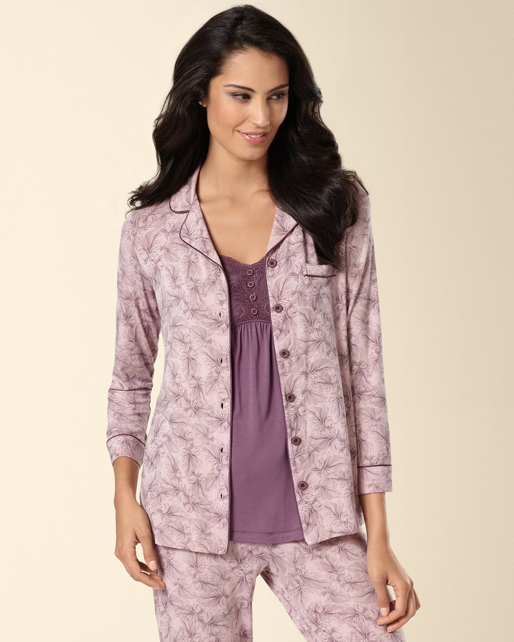 Soma Intimates Notch Collar Pajama Top Delight ShopStyle Pyjamas