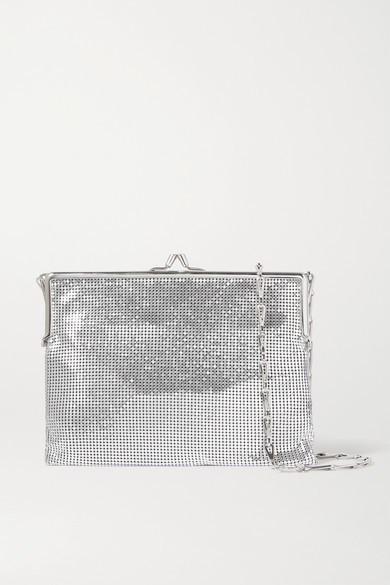 Paco Rabanne Pixel Frame 1969 Chainmail Shoulder Bag - Silver - ShopStyle