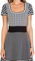 Thumbnail for your product : Catherine Malandrino Genevieve Fit & Flare Knit Jacquard Dress
