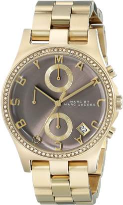 Marc Jacobs Marc by Women's MBM3298 Henry Gold-Tone Stainless Steel Watch with Link Bracelet