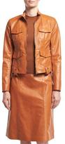 Thumbnail for your product : Bottega Veneta Calf Leather Safari Jacket