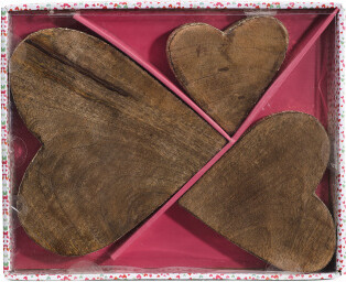 TJMAXX Set Of 3 Wooden Hearts
