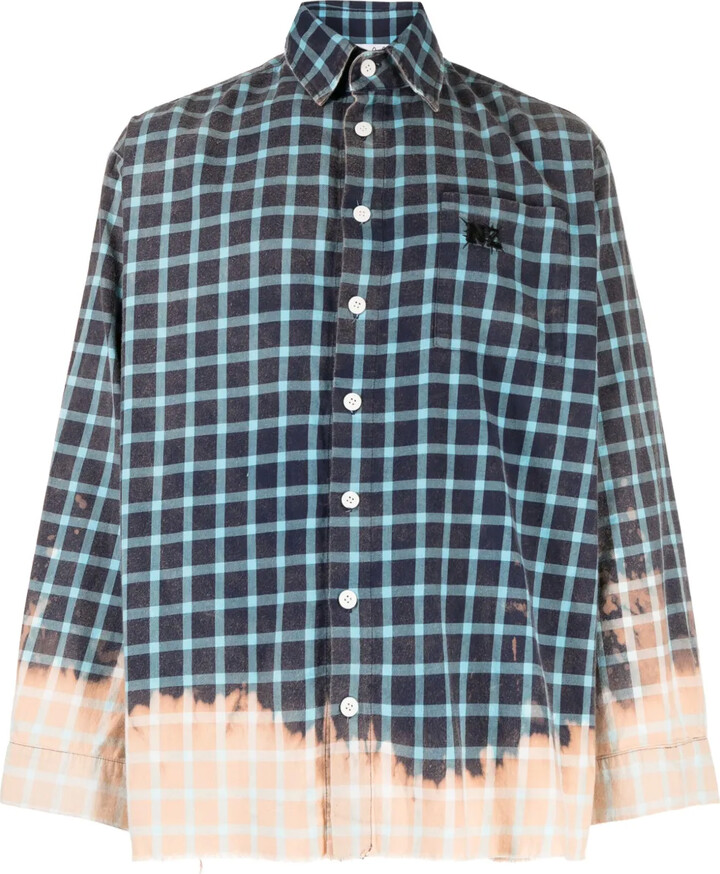 Natasha Zinko Bunny Heart-print checked shirt