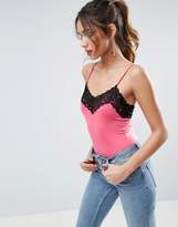 Thumbnail for your product : ASOS Body with Lace Trim