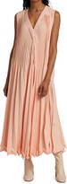 Thumbnail for your product : 3.1 Phillip Lim 3-Tier Pleated V-Neck Maxi Dress
