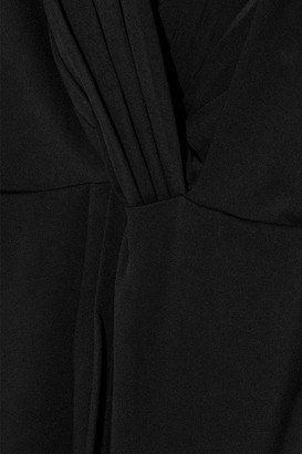 Diane von Furstenberg Wrap-effect Cutout Crepe Dress