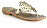 Thumbnail for your product : Jack Rogers Georgica Studded Leather Thong Sandals