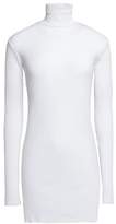 Thumbnail for your product : Helmut Lang Ribbed-Knit Cotton-Blend Turtleneck Top