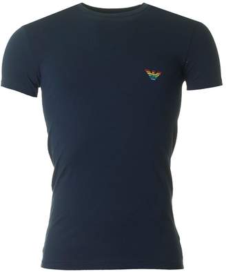 Emporio Armani Rainbow Eagle Crew Neck T-shirt