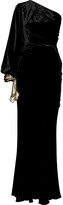 Thumbnail for your product : Maria Lucia Hohan One-Shoulder Silk Velvet Gown
