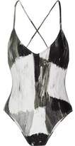 Thumbnail for your product : Norma Kamali Slip Mio Printed Swimsuit