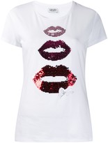 Thumbnail for your product : Liu Jo sequin-lips T-shirt