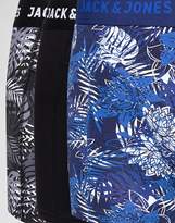 Thumbnail for your product : Jack and Jones 3 Pack Trunks In Jungle Print