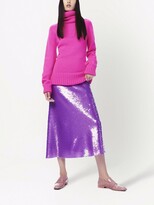 Thumbnail for your product : Victoria Beckham Roll-Neck Long Wool Jumper
