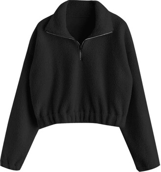 Plain Black Sweatshirt | Shop the world's largest collection of fashion |  ShopStyle UK