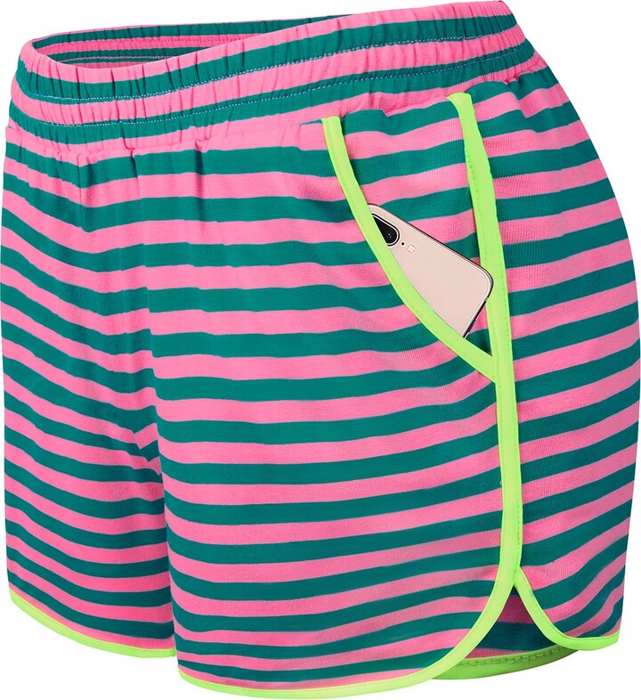 Blevonh Womens in1 Running Athletic Workout Yoga Shorts with